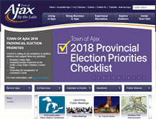 Tablet Screenshot of cityservices.ajax.ca